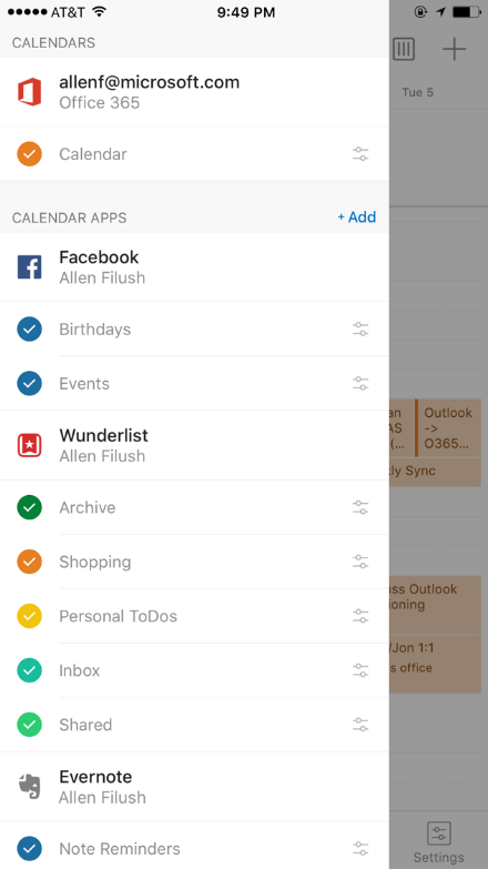 Добавление аккаунтов в Outlook