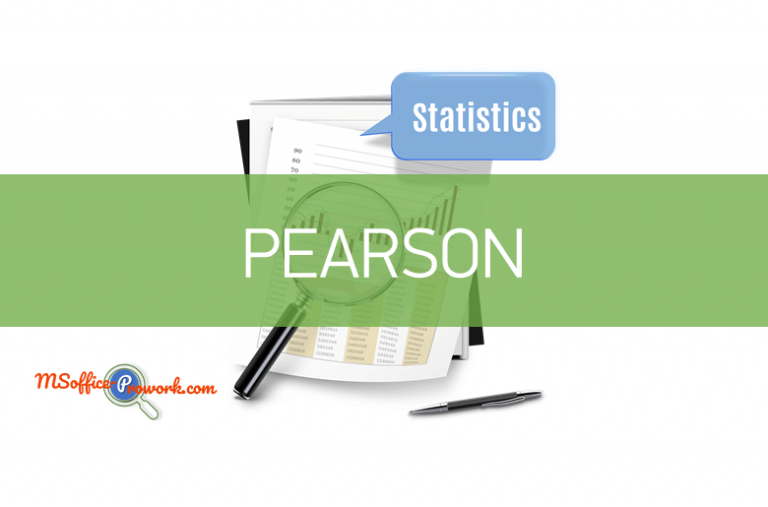 Функция PEARSON