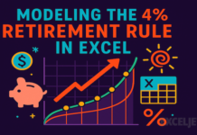 Моделювання правила 4 відсотків для виходу на пенсію в Excel